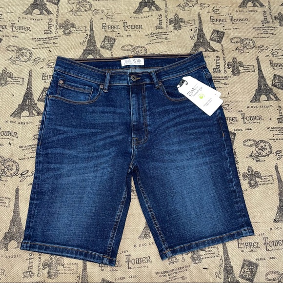 Jack Wills NWT! Washed Blue Denim Short Size 32 - Picture 1 of 14